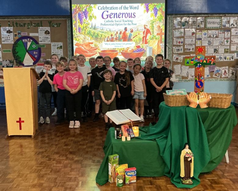 Year 4's Celebration of the Word 'Generous'
